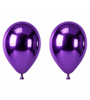 Mor Renk Lateks krom Balon (45 cm) - 2 Adet