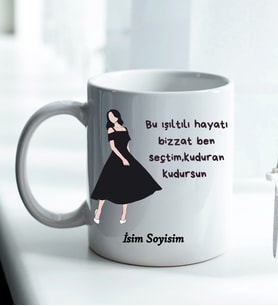 Komik - Esprili Kupa KUDURAN KUDURSUN Tasarımlı Komik Kupa Bardak