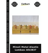 Özel Üretim Dekoratif Hatıra Hediyelik Aksesuar Klasik Mineli Metal Alaatin Lambası