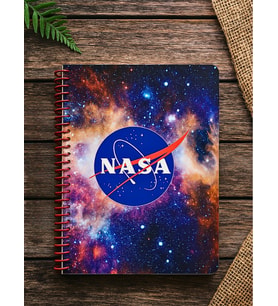 NASA Temalı Spiral Kareli Defter – 80 Yaprak, 160 Sayfa (18 x 24 cm)