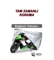 Victory Cross Country Arka Çanta Uyumlu Motor Branda Örtü Ekonomik Koruma Gri
