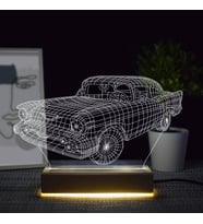 Klasik Antika Araba Tasarımlı 3d Led Lamba