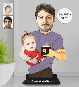 Kişiye Özel Aile Ahşap Eco Biblo -1