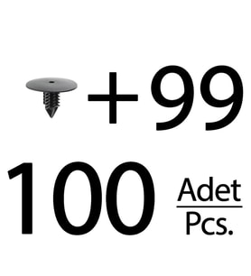 Renault ve Dacia için Davlumbaz Klips- 100'lü