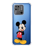 Redmi 10c  Köşe Korumalı Antişok Kapak Mickey Mouse Tasarımlı Şeffaf  Kılıf