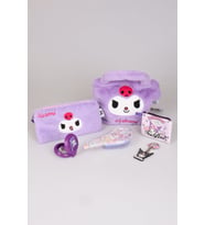 DEKOMUS İLE LİSANSLI YENİ SEZON KUROMI PELUŞ BASIC KOL ÇANTASI,EL ÇANTASI,PARA ÇANTASI,AYNALI SAÇ FIRÇASI,TARAK VE ZİNCİRLİ ANAHTARLIK SETİ