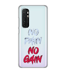 Xiaomi Mi Note 10 LITE Uyumlu Fitness Tasarımlı Şeffaf Telefon Kılıfı