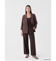 LCW EVERYDAY Kahverengi Kruvaze Yaka Kadın Blazer Ceket