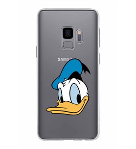 Samsung Galaxy S9 Kapak Donald Duck Tasarımlı Şeffaf Silikon Kılıf
