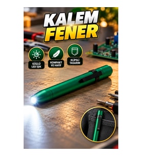 LED Kalem Fener – Kompakt, Klipsli ve Taşınabilir Aydınlatma