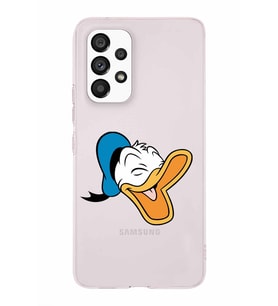 Samsung Galaxy A53  Kapak Donald Duck Tasarımlı Şeffaf Silikon Kılıf