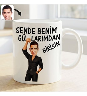 BK Gift Kişiye Özel Sende Benim Günahlarımdan Birisin Karikatürlü Beyaz Kupa Bardak -6, Arkadaşa Hediye, Eğlenceli Hediye