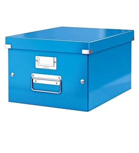 Leitz 6044 WOW Metalik Mavi Orta Boy Saklama Kutusu