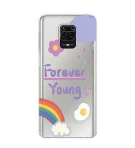 Redmi Note 9 Pro / 9s Uyumlu Forever Young Tasarımlı Şeffaf Telefon Kılıfı