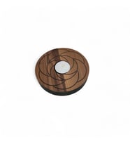 Ahşap Tealightlık Lotus Desen