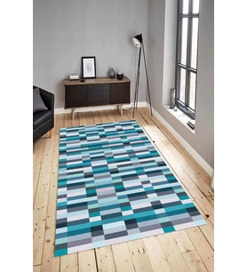 Dijital Baskılı Yıkanabilir Kaymaz Modern Renkli Salon Halısı Mutfak Halısı Yolluk ND-HY-1442 (Çok Renkli)