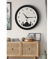 MODERN AHŞAP DUVAR SAATİ SAĞLAM **ÇOK ŞIK** ve BİRARADA..NO:40