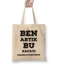 Komik Söz Bu Kafayı Toparlayamıyorum Bez Çanta Uzun Saplı