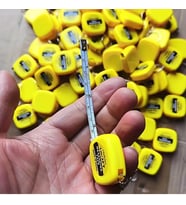 1 Metre Anahtarlık Metre Taşınabilir Ölçüm Bandı Cep Tipi Sarı Plastik Mini Tape Measure – Dikiş, Hobi ve Günlük Kullanım İçin