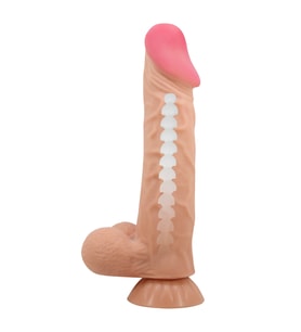 Hızlı Express Kayan Cilt Serisi 24 Cm Kıkırdaklı Realistik Penis Damarlı Dildo
