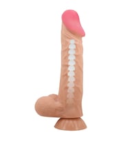 Hızlı Express Kayan Cilt Serisi 24 Cm Kıkırdaklı Realistik Penis Damarlı Dildo