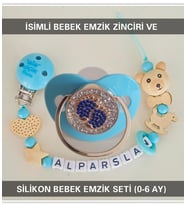 Sahi Aksesuar İsimli Emzik Zinciri ve Silikon Emzik Seti BEZYI378
