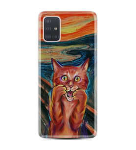 Samsung a71 A72 A73 A7 A9 2018 C7 C9 Kılıf Desenli Silikon Tablo Cat 1788