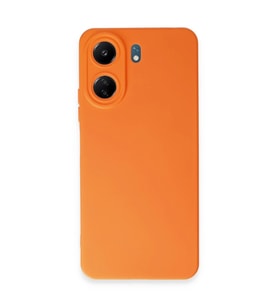 Xiaomi Redmi 13C Kılıf Nano içi Kadife Silikon - Turuncu