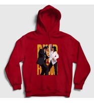 Presmono Unisex Kırmızı Dance V2 Film Pulp Fiction Kapüşonlu Sweatshirt 248977tt