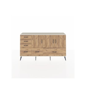 Arges Konsol 4 Raflı 6 Çekmeceli 3 Kapaklı 176x30x99 Aytaşı-Çam
