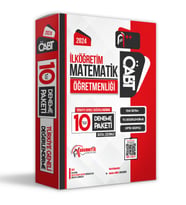 2024 ÖABT İLKÖĞRETİM MATEMATİK Öğretmenliği 10lu Çözümlü Paket Deneme TG Anamorf (Beyaz)