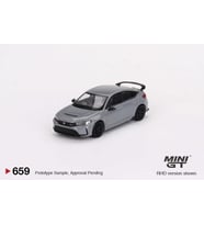 Mini GT 659 Honda Civic TYPE R Sonic Gray Pearl 2023 LHD Model Araba