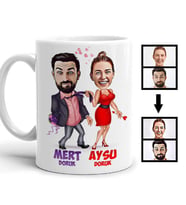 Kişiye Özel Hiçbir Yere Bırakmam Karikatürlü Kupa Bardak