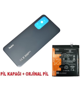 Tkgz Xiaomi Redmi NOTE 11 Arka Pil Batarya Kapağı + PİL SİYAH