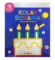 Kolay Boyama Doğum Günü Resim Kitabım