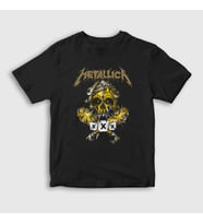 Presmono Unisex Çocuk Siyah XXX Metallica T-Shirt 68091tt