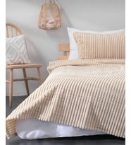 Merinos Modern Line 3 Parça Battaniye Seti 220 x 240 (Bej)