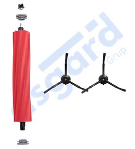 Roborock Q REVO PRO-S-MAXV Uyumlu 1 Ana Fırça 2 Yan Fırça PKT-iasgf0000560