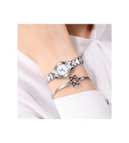 Küçük Kasa Metal Gümüş Kadın Kol Saati KKS00032