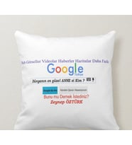 Kişiye Özel Dünyanın en güzel Annesi Google Yastık 1.Kalite Kadife Süet Kumaş