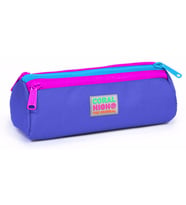 Coral High Pembe-Mor Üç Bölmeli Kalem Çantası -Kız Çocuk