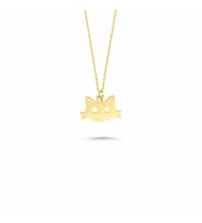 14k Altın Minik Kedi Kolye