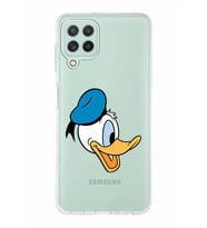 Samsung Galaxy A22  Kapak Donald Duck Tasarımlı Şeffaf Silikon Kılıf