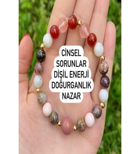 Doğal Taş Cinsel Sorunlar Dişil Enerji Doğurganlık ve Nazar Bilekliği