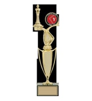 ODAK KUPA - Figürlü Kupalar - Satranç Figürlü Kupalar FG-043 A - 41 cm
