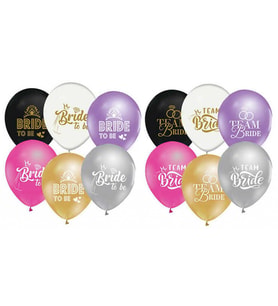 BALON BRIDE TO BE BASKILI METALİK KARIŞIK PK:10-