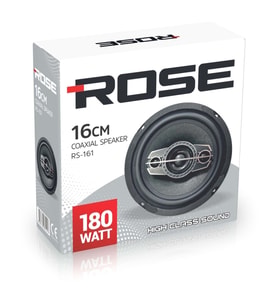 Rose RS-161 16CM Coaxial Tekli Hoparlör (Siyah)