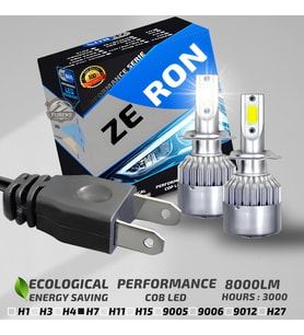 ZERON Performance Series H7 Led Xenon Şimşek Etkili Led Xenon Led Ampul