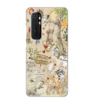 Xiaomi Mi Note 10 LITE Uyumlu Winnie The Pooh Tasarımlı Şeffaf Telefon Kılıfı