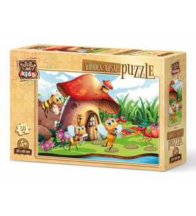 Art Kids Şarkıcı Arı ve Orkestrası 50 Parça Ahşap Puzzle